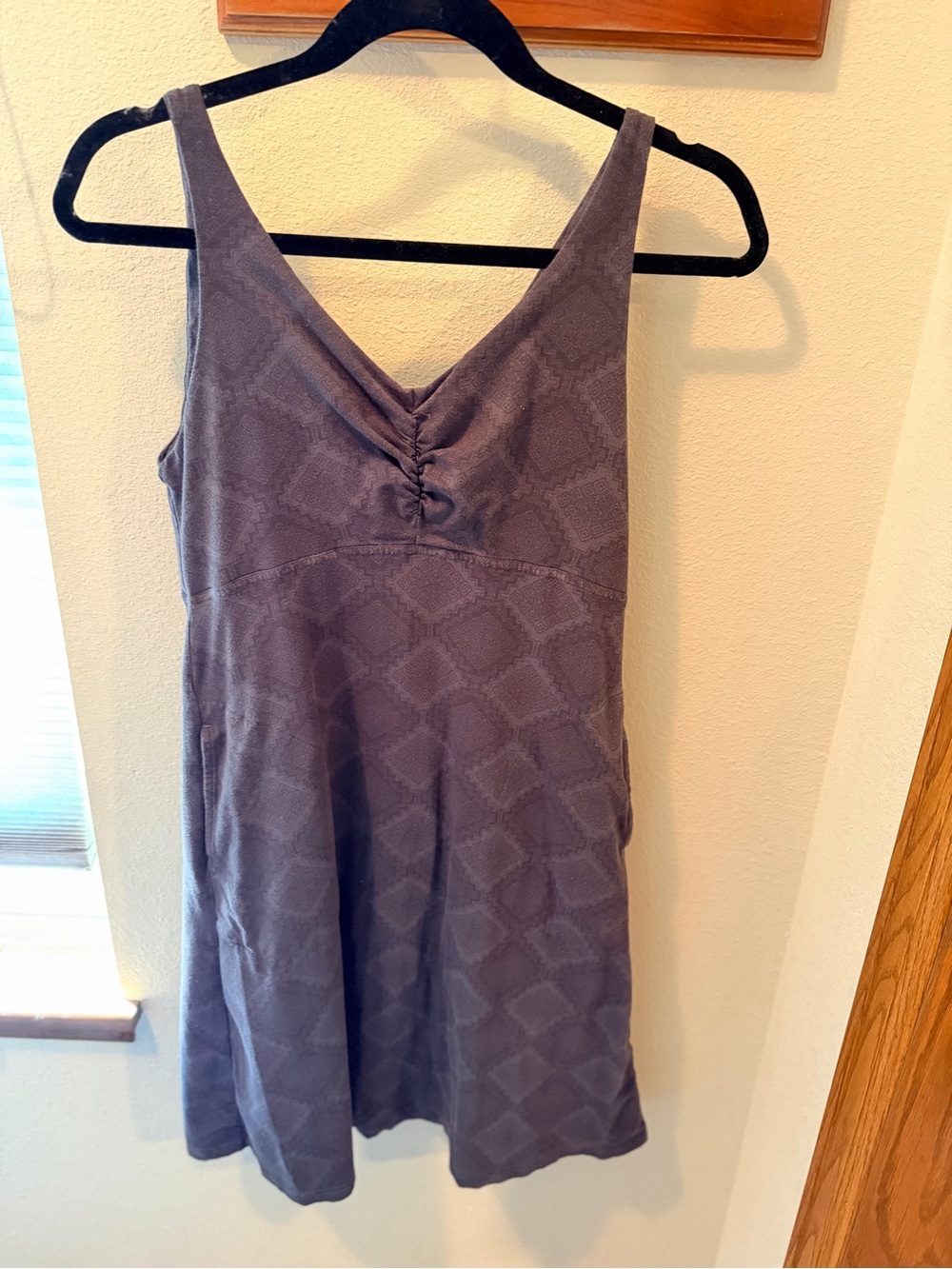 Sleeveless V-Neck Textured Dress